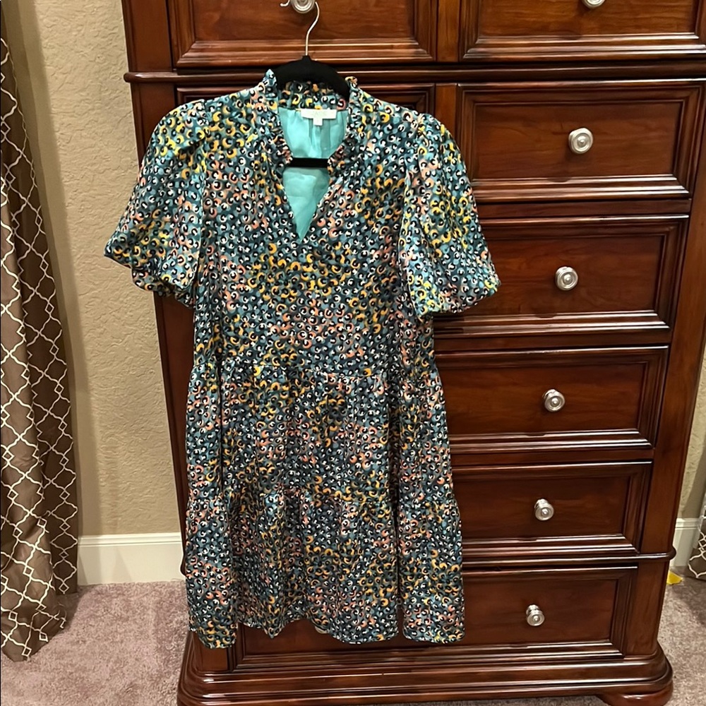 Jade Multicolor Leopard Print Dress